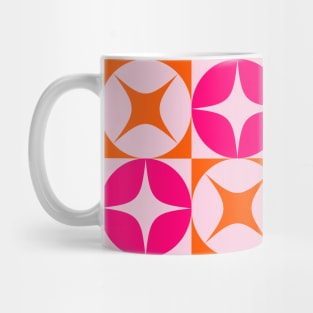 Pink and orange patterns, Digital art, modern art, aesthetic patterns Mug